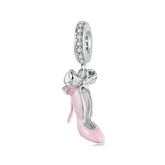 Pink High Heel Dangle Charm