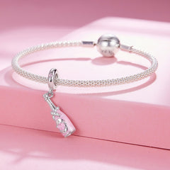 Pink Champagne Dangle Charm