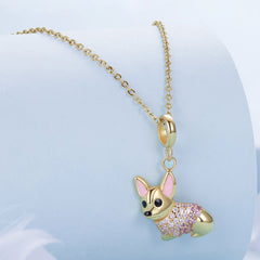 Gold Corgi Dangle Charm