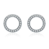 Petite Circle CZ Stud Earrings