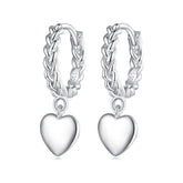 Twisted Heart Drop Earrings