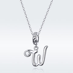 Letter W Pendant Charm - Lullaboo