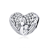 Angel & Baby Heart Charm
