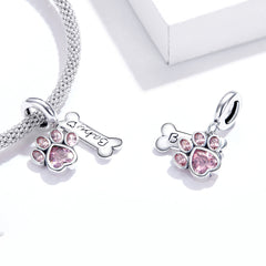 Pink Paw Baby Bone Charm - Lullaboo