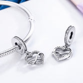 Infinity Heart Pendant Charm - Lullaboo