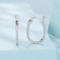 Carved Floral Ear Cuff Earrings