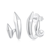 Geometric Double Layer Stud Earrings