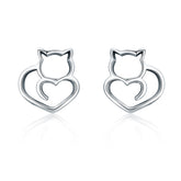 Cat Lover Stud Earrings