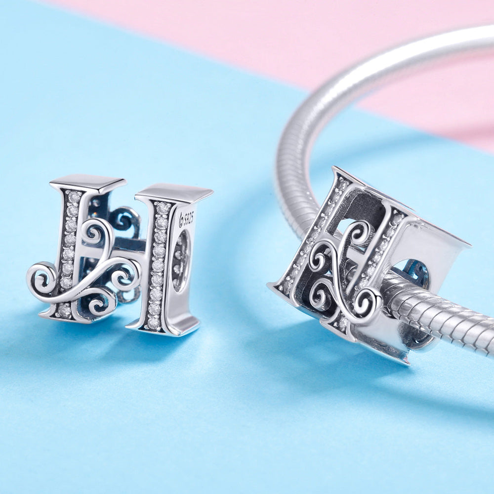 Fancy Letter H Charm - Lullaboo