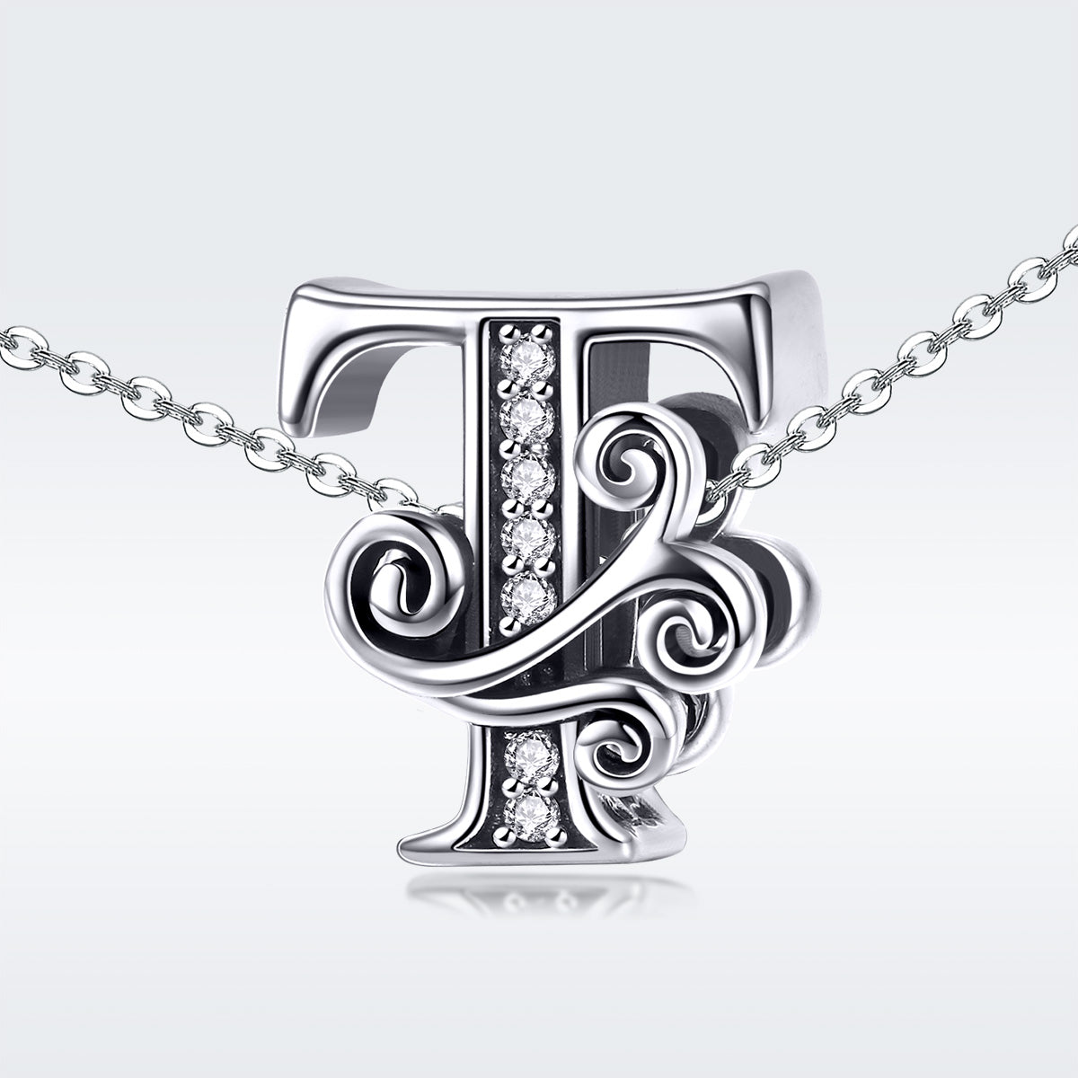 Fancy Letter T Charm - Lullaboo