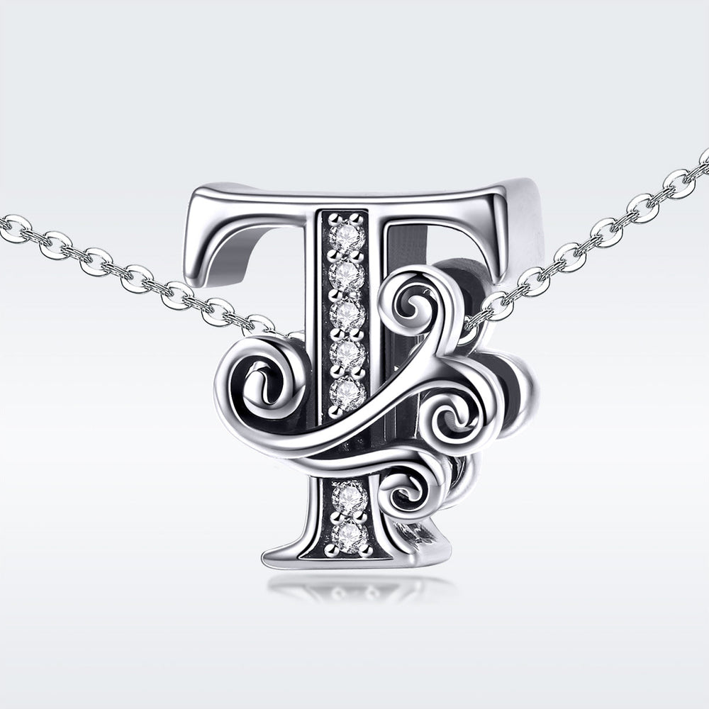 Fancy Letter T Charm - Lullaboo