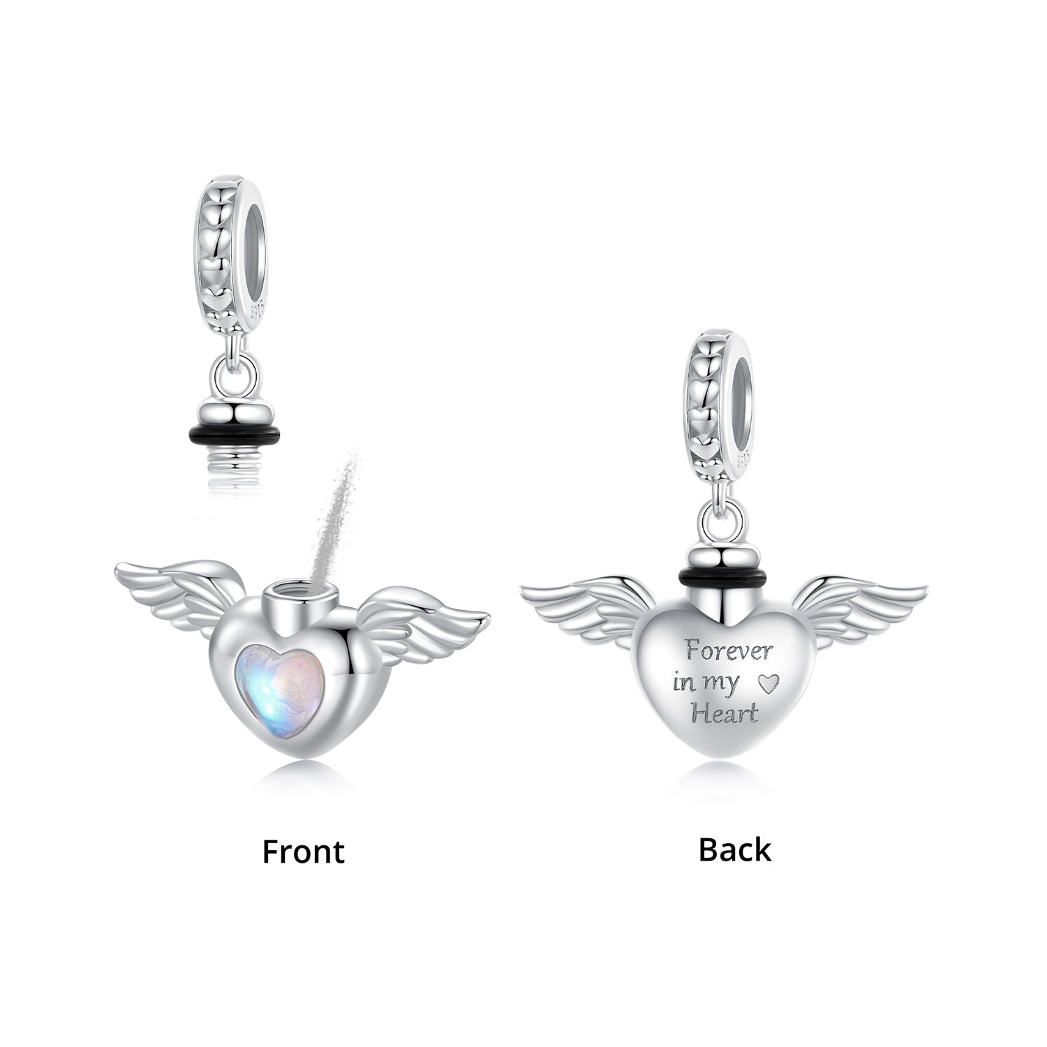 Pet Memorial Urn Dangle Charm