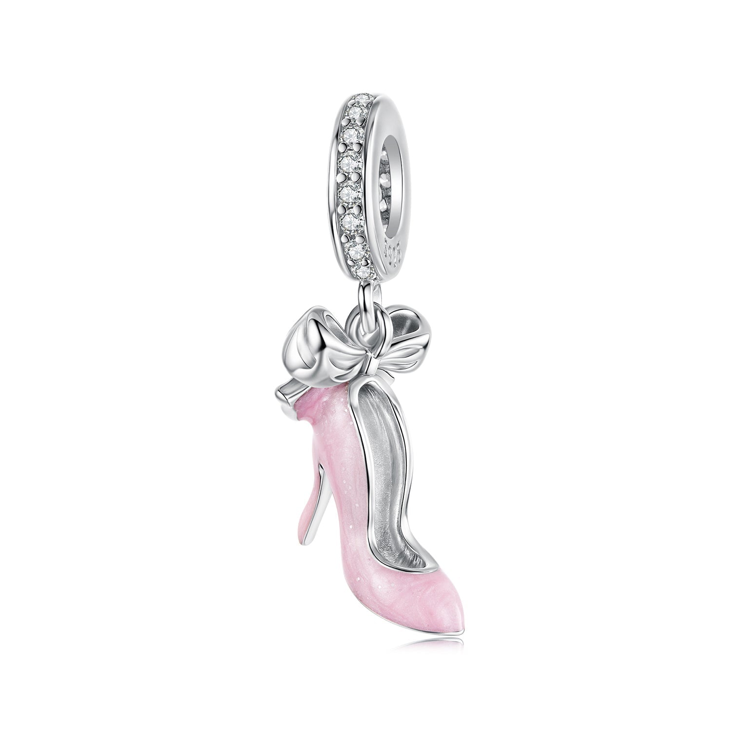 Pink High Heel Dangle Charm