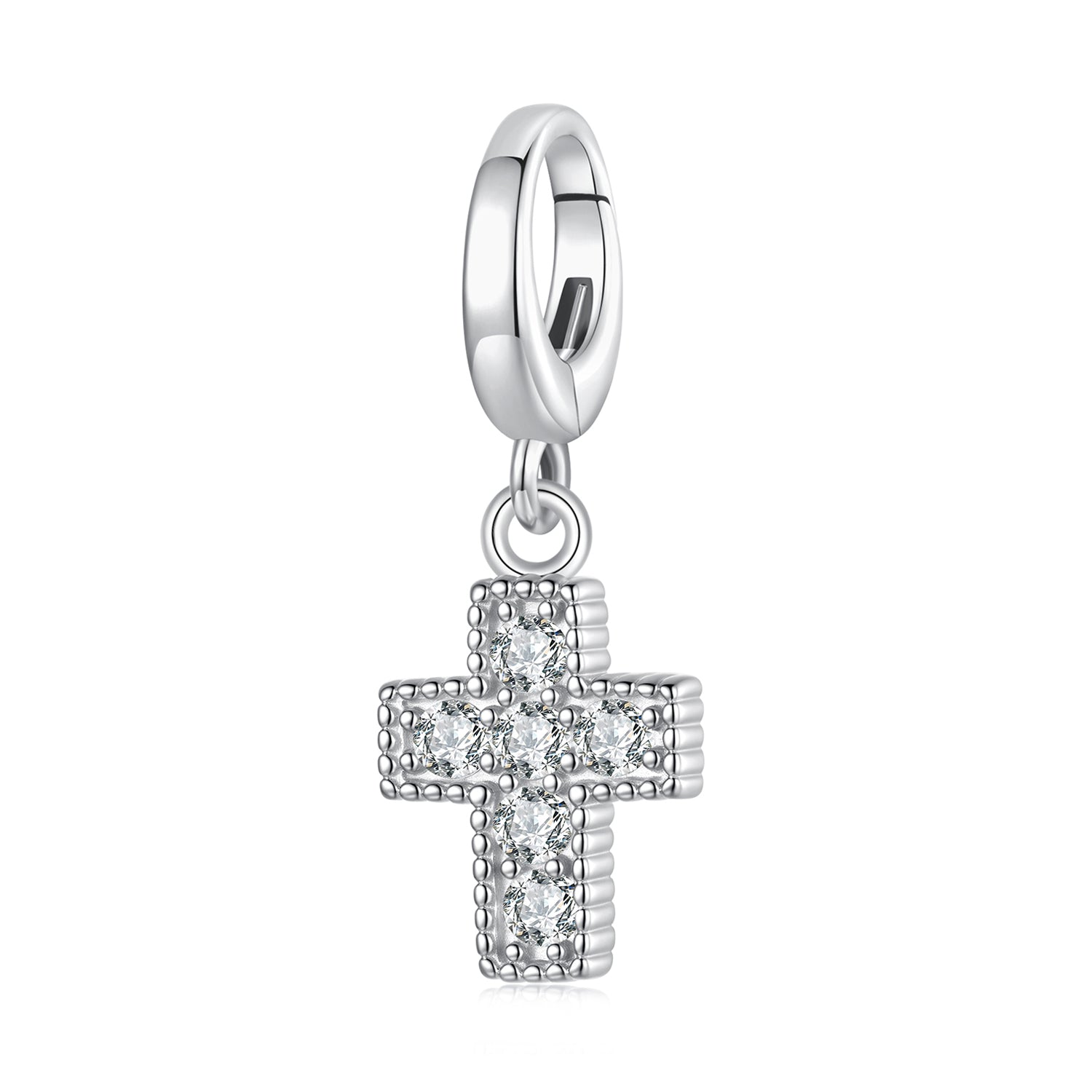 Silver Cross Dangle Charm