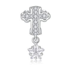 Cross & Star Charm