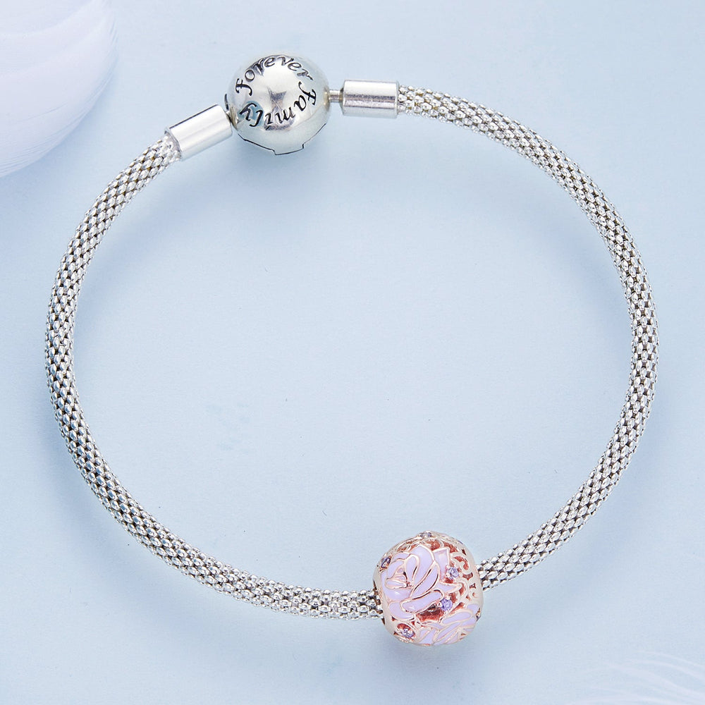 Lavender Rose Gold Rose Charm - Lullaboo