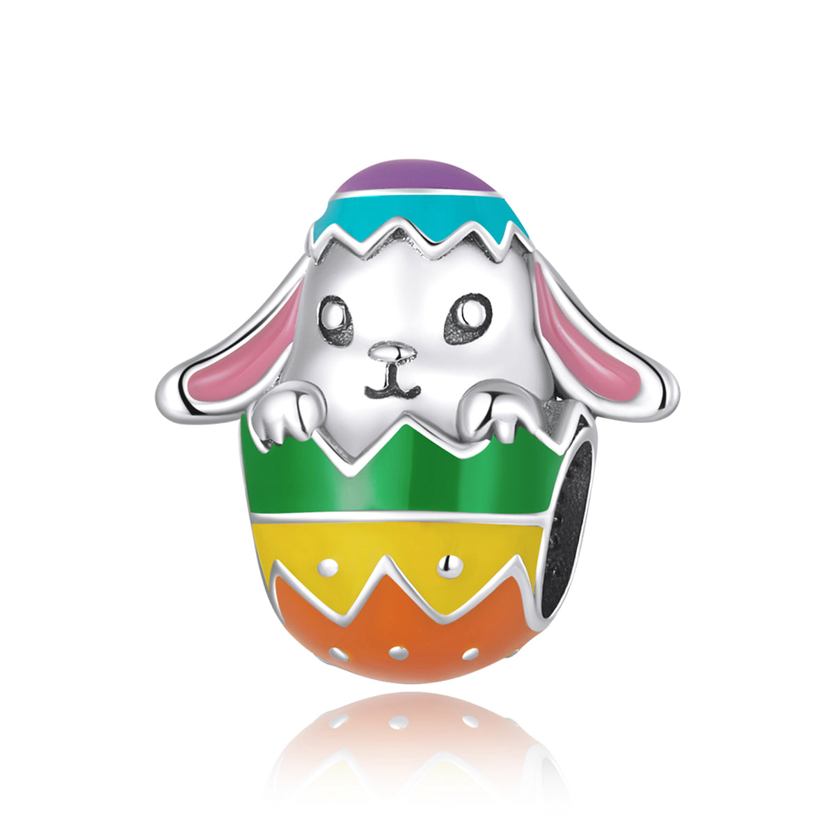 Easter Bunny in Egg Charm
