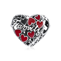 family heart pandora charm