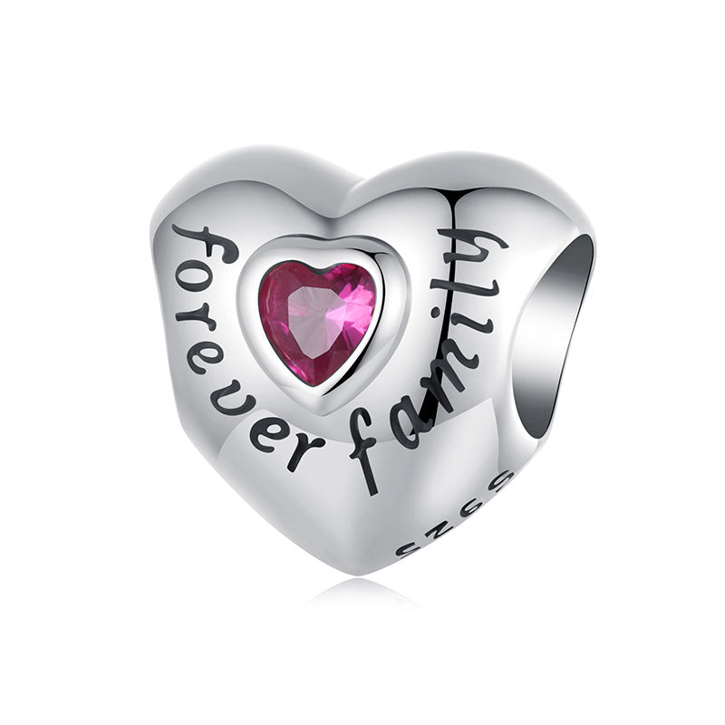 Forever Family Heart Charm