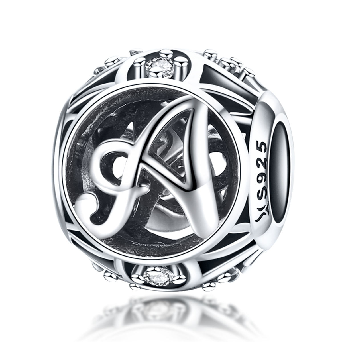 Letter A Pandora Charm NZ | Lullaboo