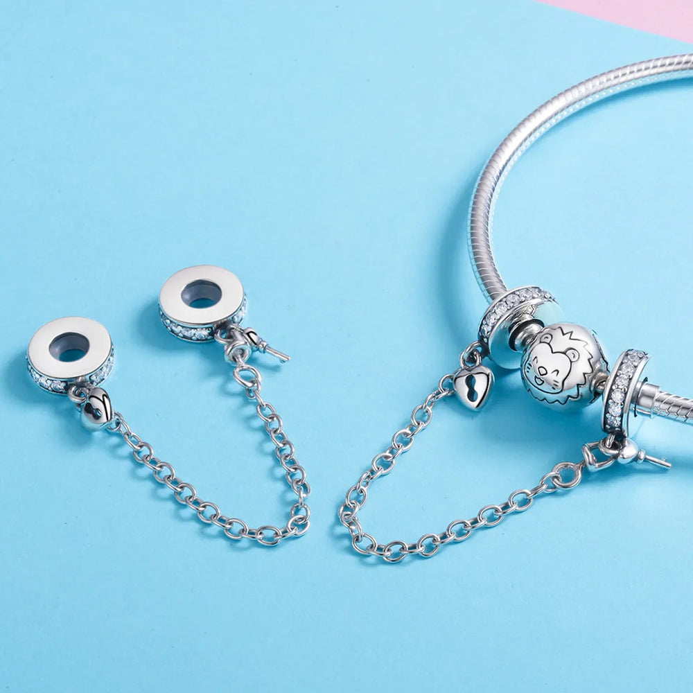 Lock and Key Charm Safety Chain - Lullaboo