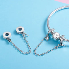 Lock and Key Charm Safety Chain - Lullaboo