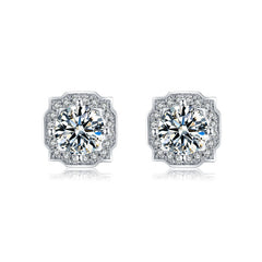 Royal Moissanite Stud Earrings