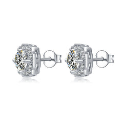 Royal Moissanite Stud Earrings
