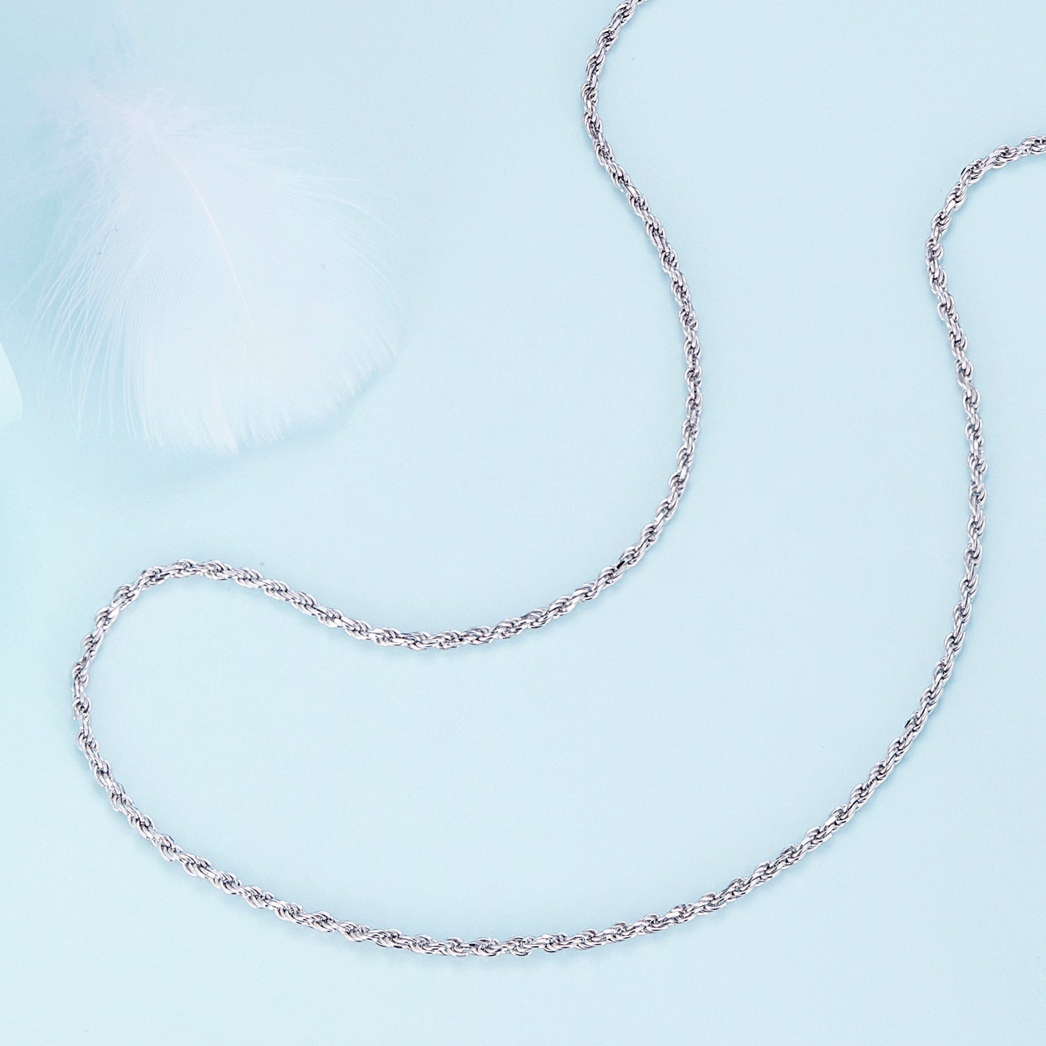 Twisted Silver Necklace