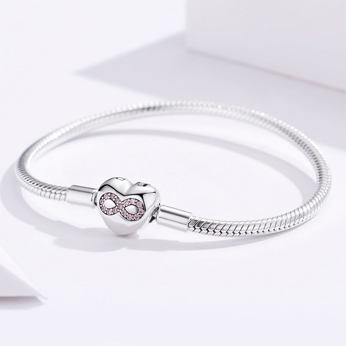Heart Infinity Snake Chain Bracelet - Lullaboo