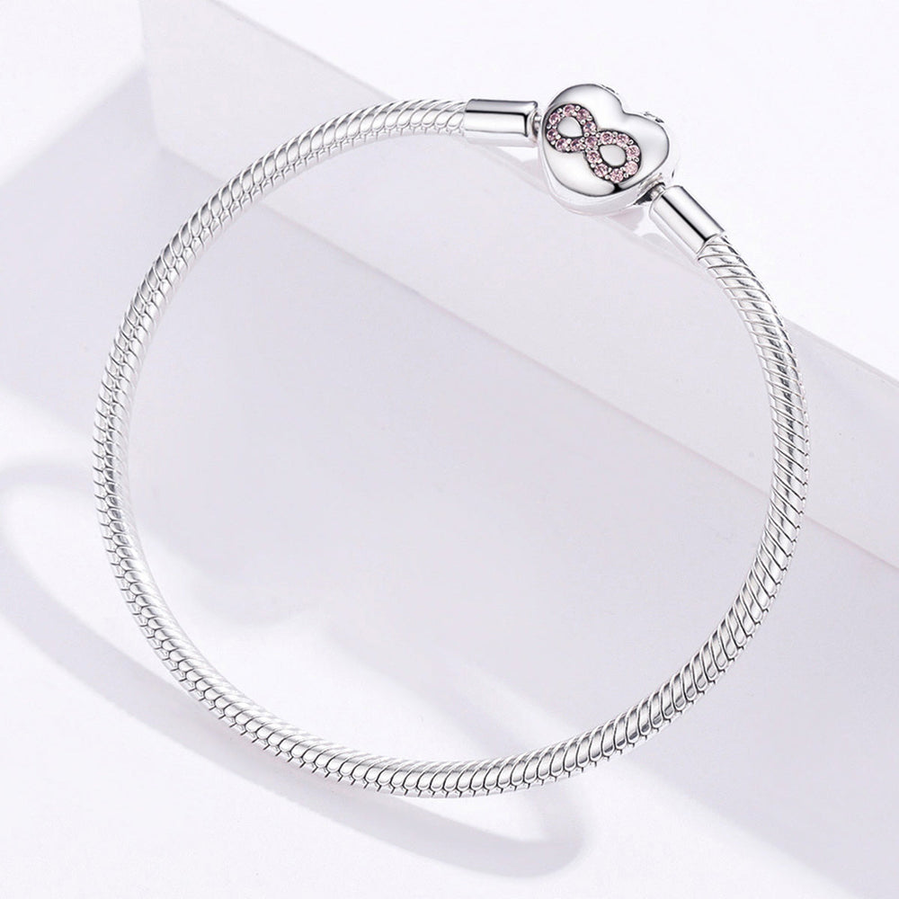 Heart Infinity Snake Chain Bracelet - Lullaboo