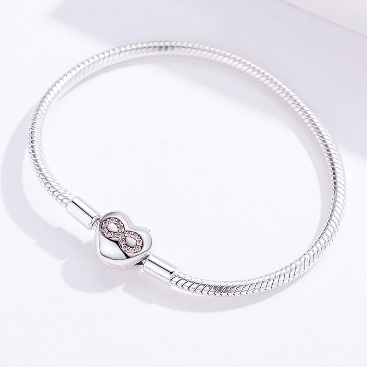 Heart Infinity Snake Chain Bracelet - Lullaboo