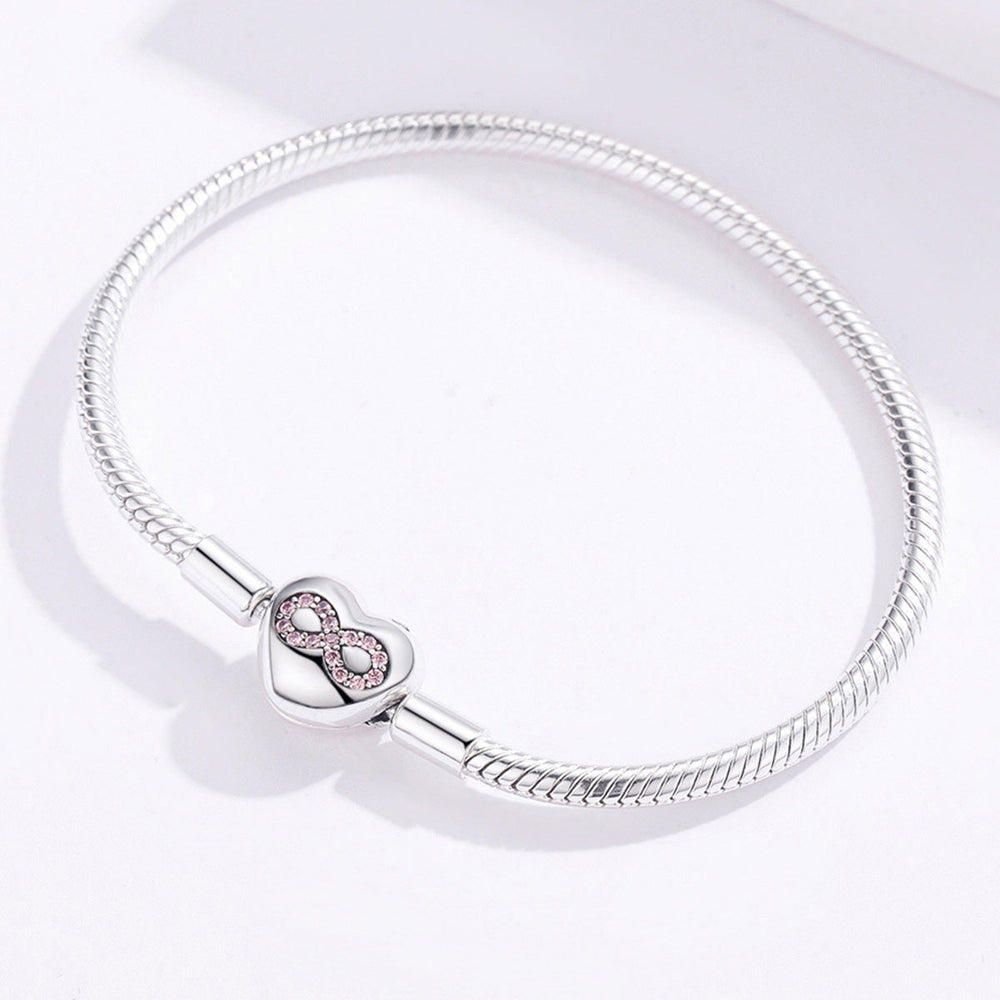 Heart Infinity Snake Chain Bracelet - Lullaboo