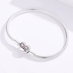Heart Infinity Snake Chain Bracelet - Lullaboo