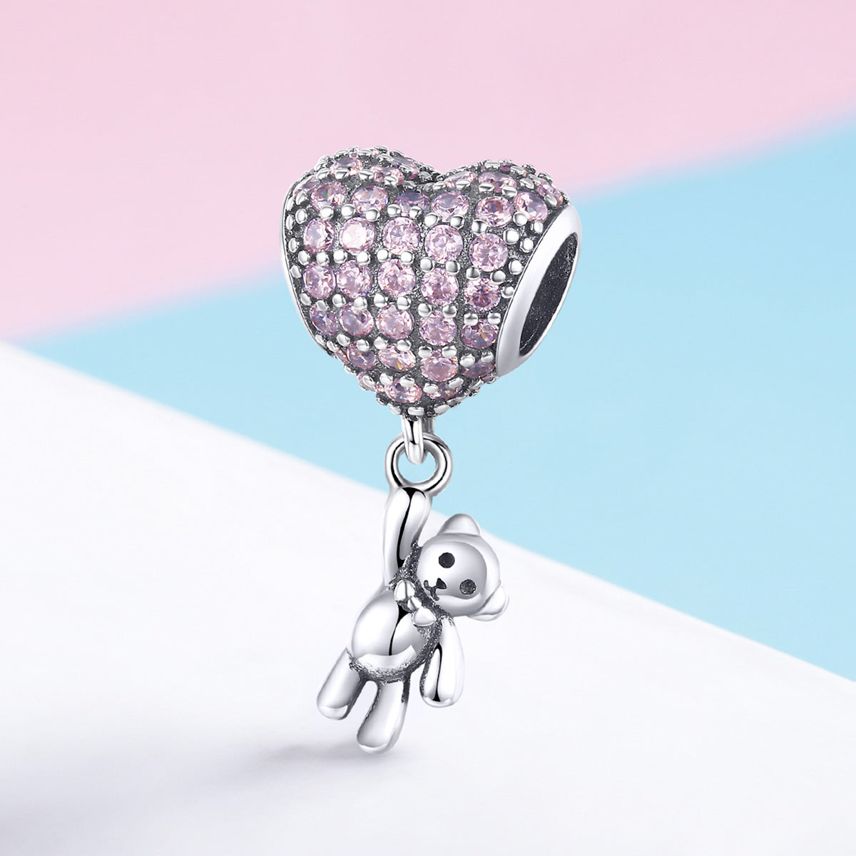 Baby Girl Teddy Charm