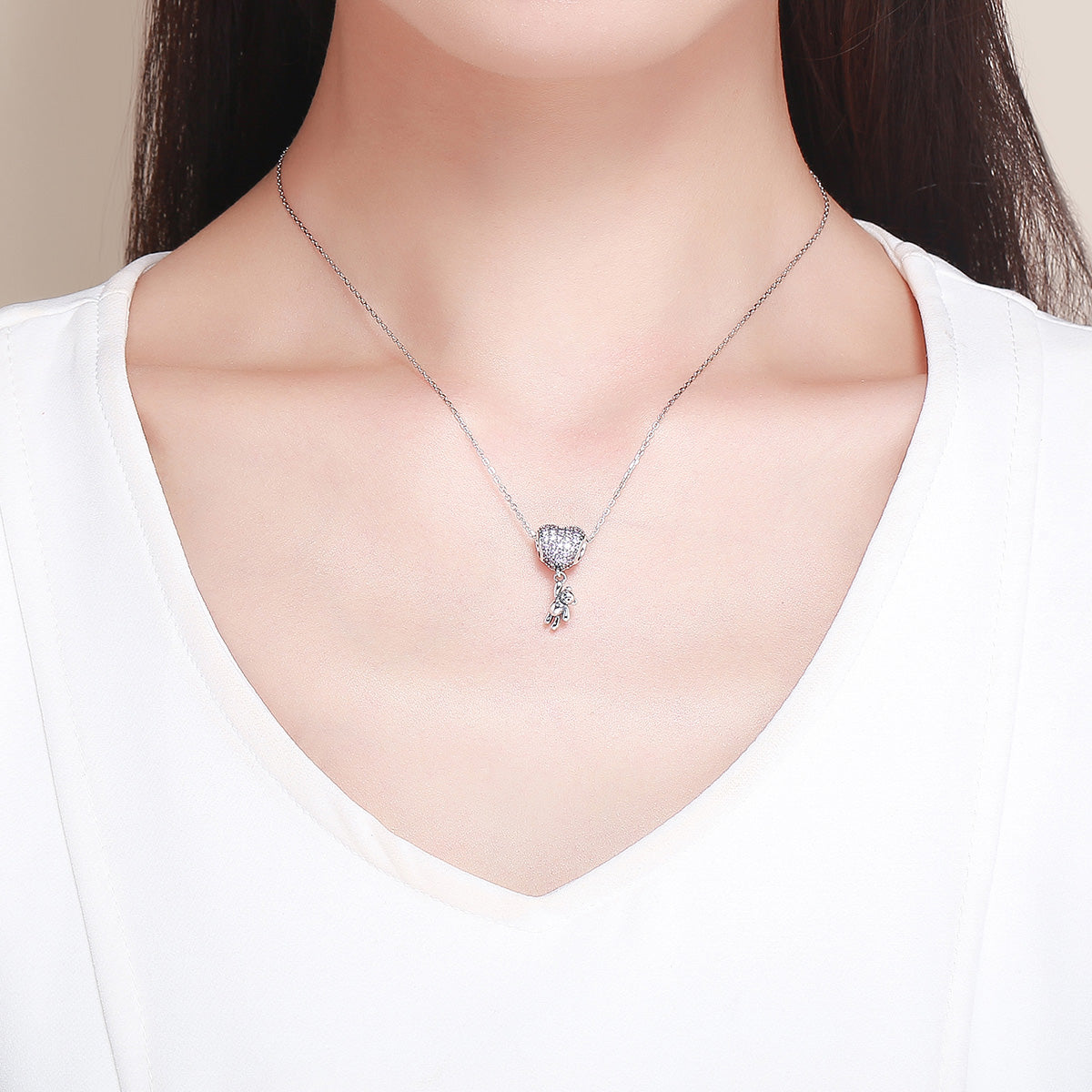 Baby Girl Teddy Charm