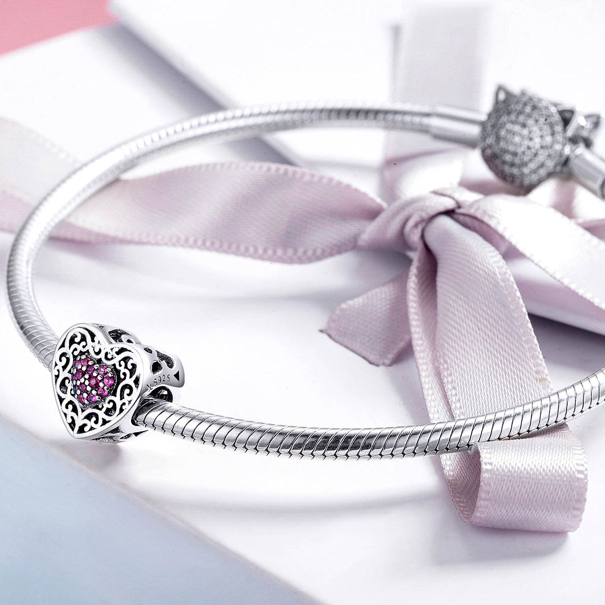 Pink Heart Charm - Lullaboo