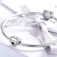 Sister Heart Charm