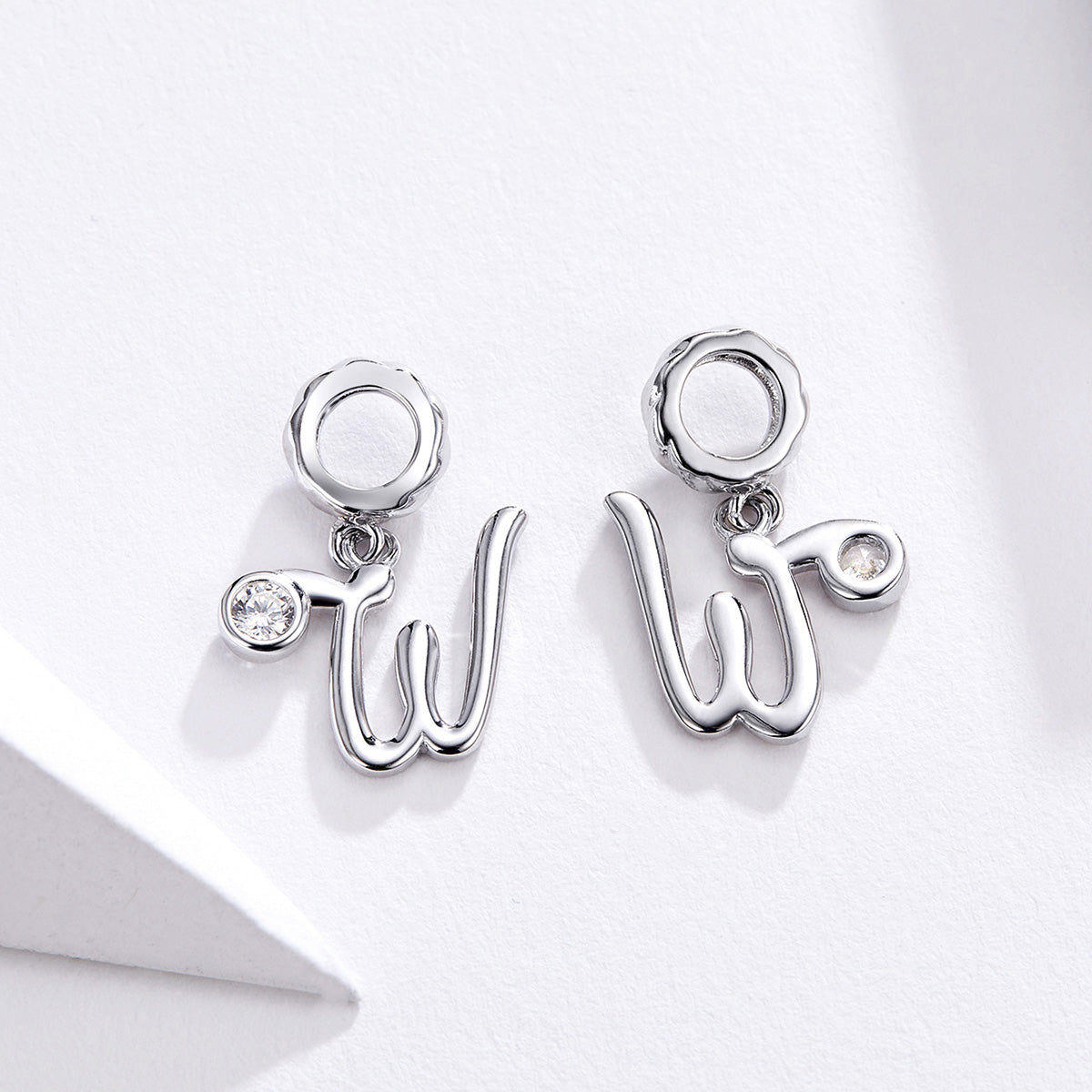 Letter W Pendant Charm - Lullaboo