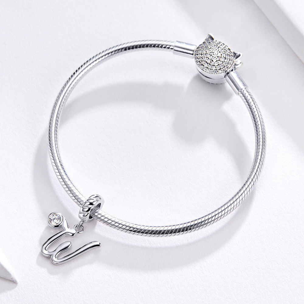 Letter W Pendant Charm - Lullaboo