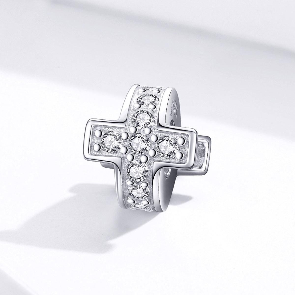 Silver Cross Charm