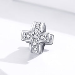 Silver Cross Charm
