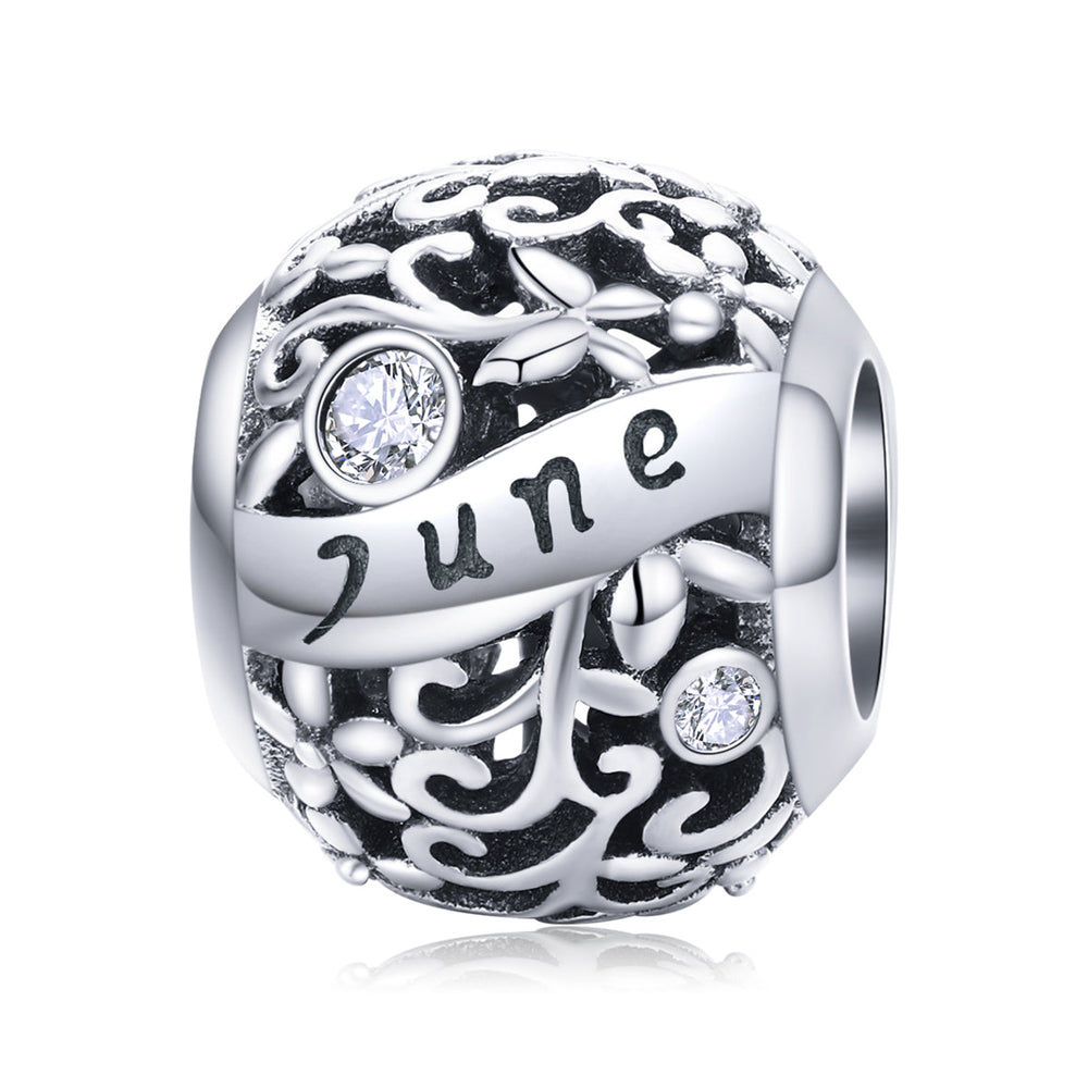 June Pandora Birthstone charm