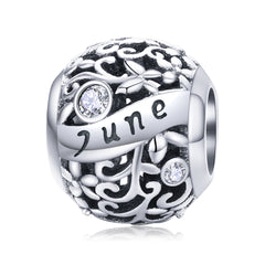 June Pandora Birthstone charm