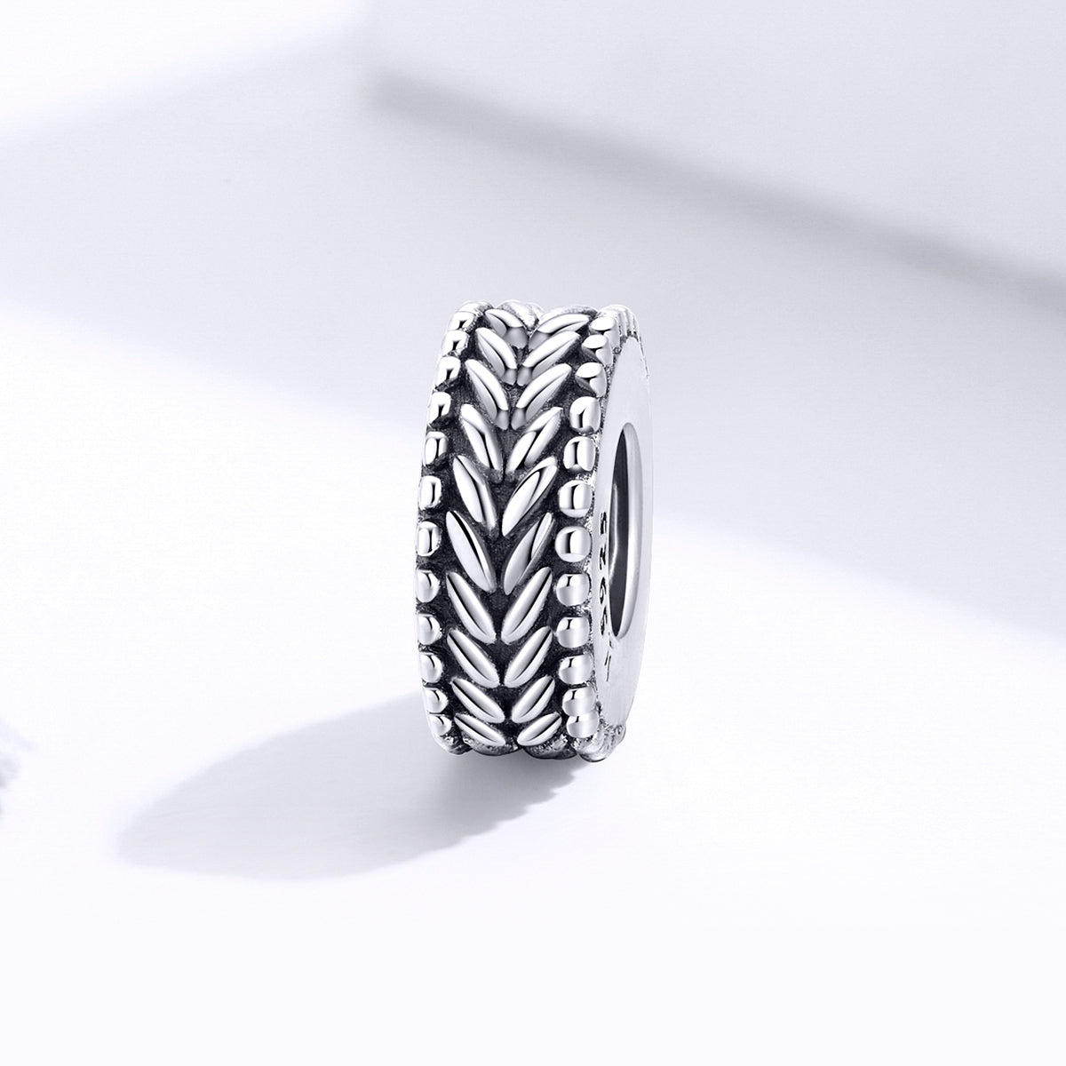 Wheat Patterned Spacer Charm