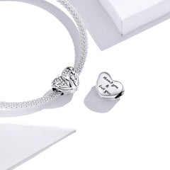 Angel & Baby Heart Charm
