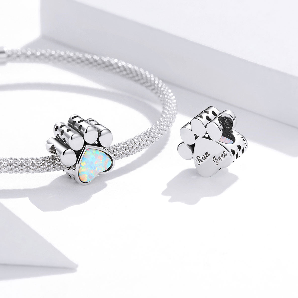 Iridescent Paw Print Charm - Lullaboo