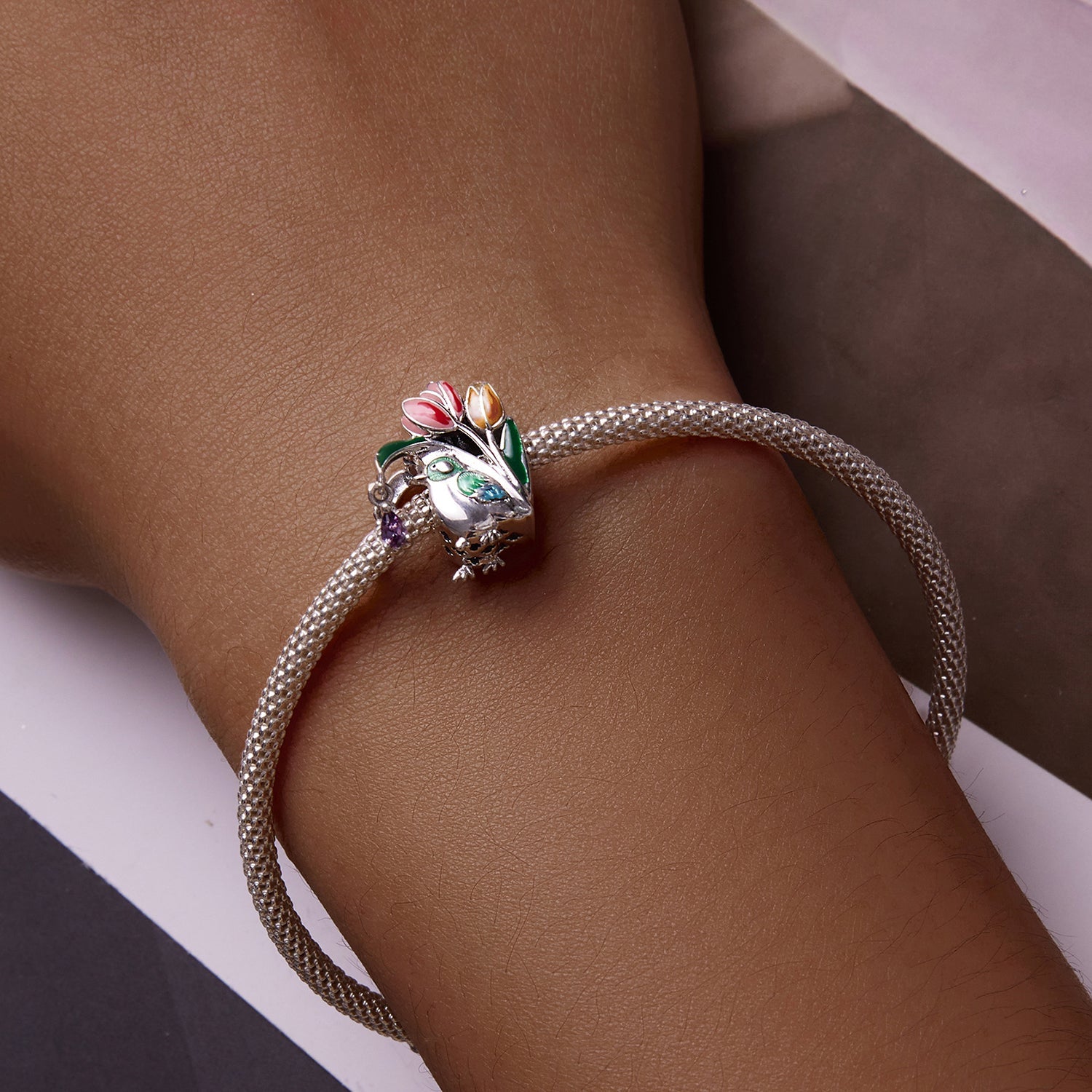 Birds & Flowers Charm