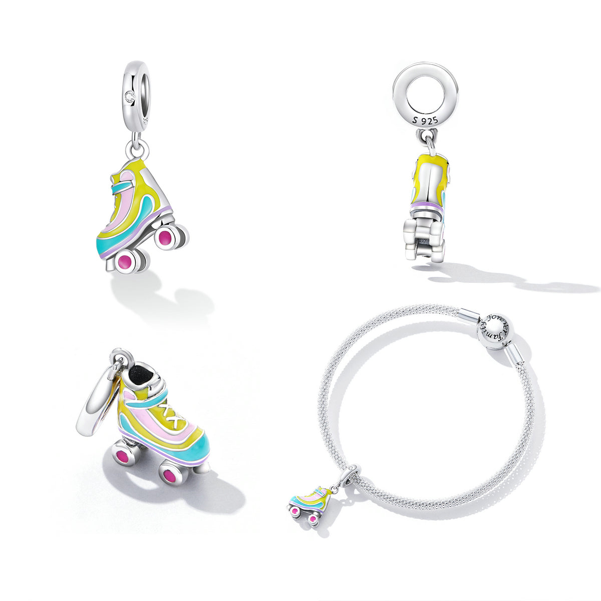 Roller Skate Pendant Charm - Lullaboo