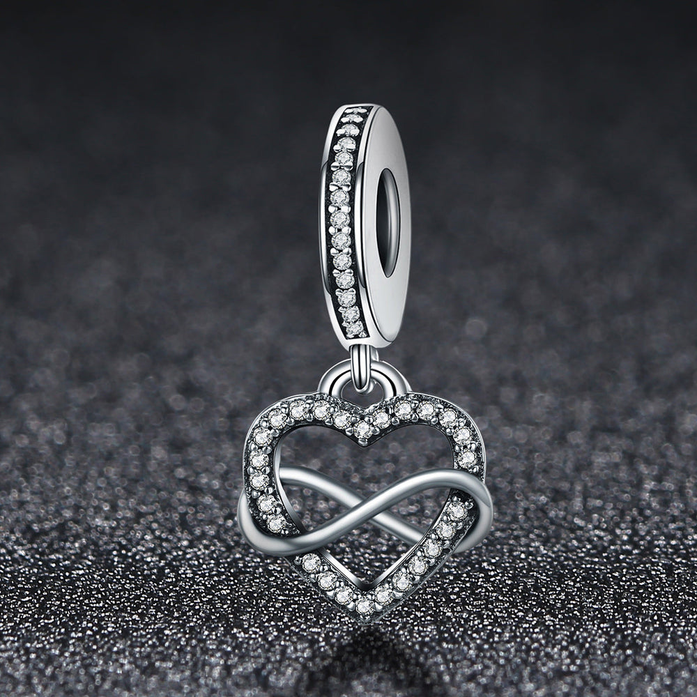 Infinity Heart Pendant Charm - Lullaboo